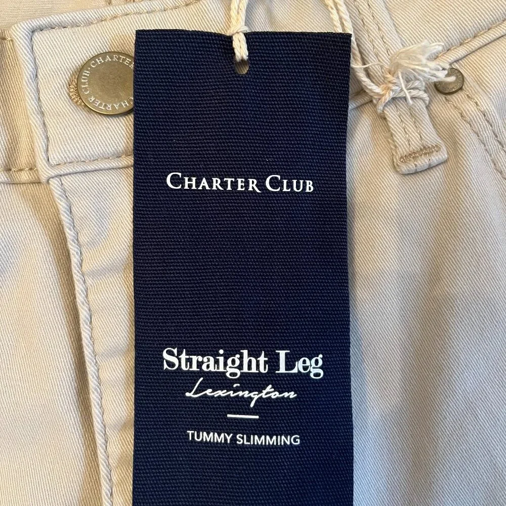CHARTER CLUB LEXINGTON STRAIGHT Straight Leg Tummy Slimming Jeans Size 12P